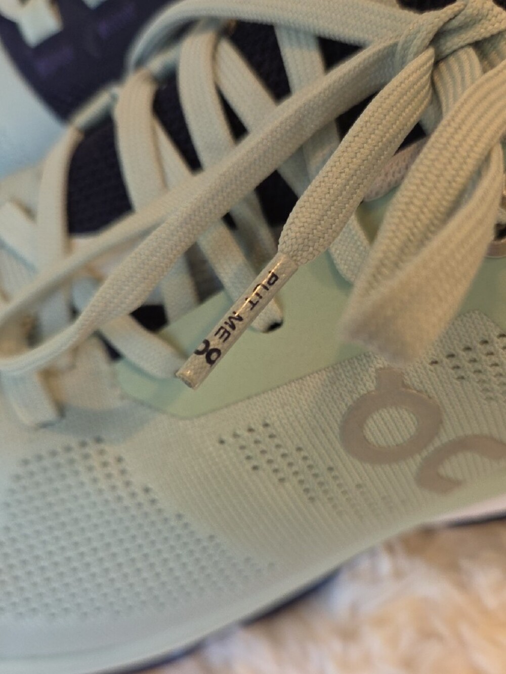 On Running Women's Mint Green and Navy Cloudsurfer - Picture 11 of 12